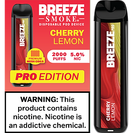 Cherry Lemon Breeze Pro 2000 Puffs