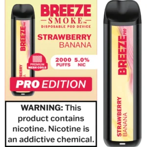 Strawberry Banana Breeze Pro 2000 Puffs